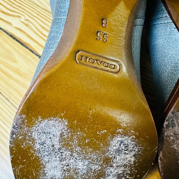 Coach Gray Over the Knee Boots with Timeless Design - Picture 4 of 5